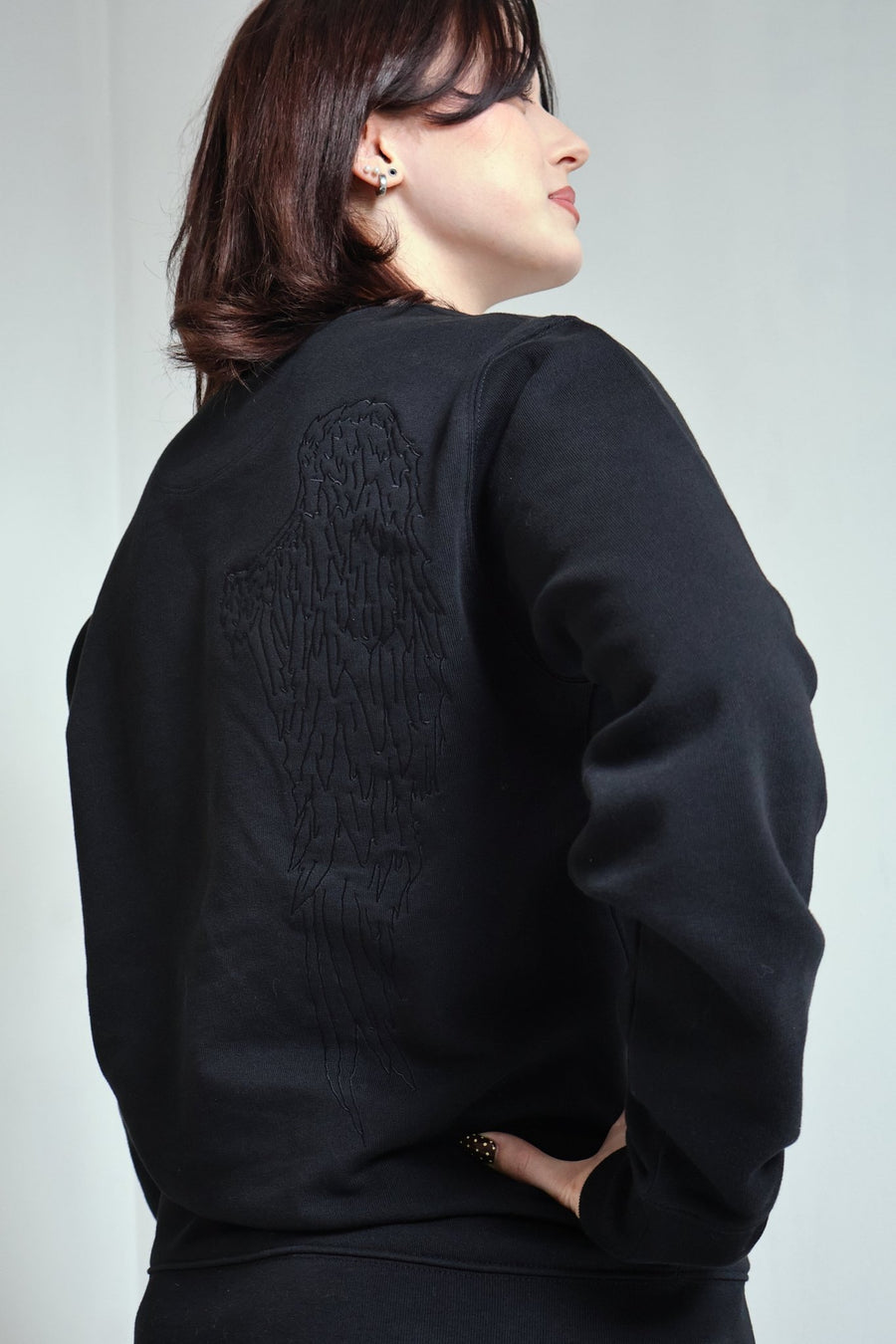 The Signature Crewneck (Drop 001), detail