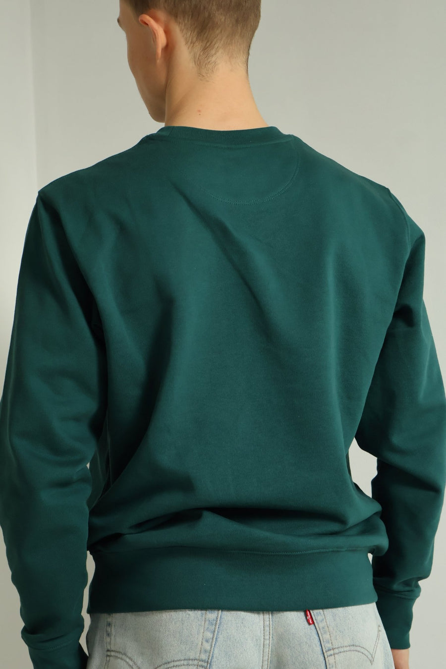 essentials crewneck (racing green)